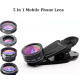 Lente Optike Zmadhuese per Smartphone | 5in1 Mobile Photo Lens 