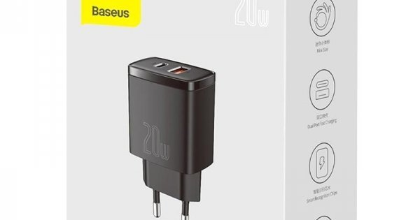 Karikues Baseus me 2 Porta ( USB + Type-C ) Fast Charger 30W