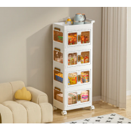 Raft Organizues me 4 Kate dhe Rrota Levizese 50x31x115CM