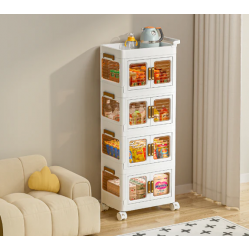 Raft Organizues me 4 Kate dhe Rrota Levizese 50x31x115CM