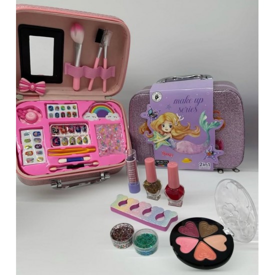 Valixhe me Makeup per Vajza | Mermaid Kids Makeup Box