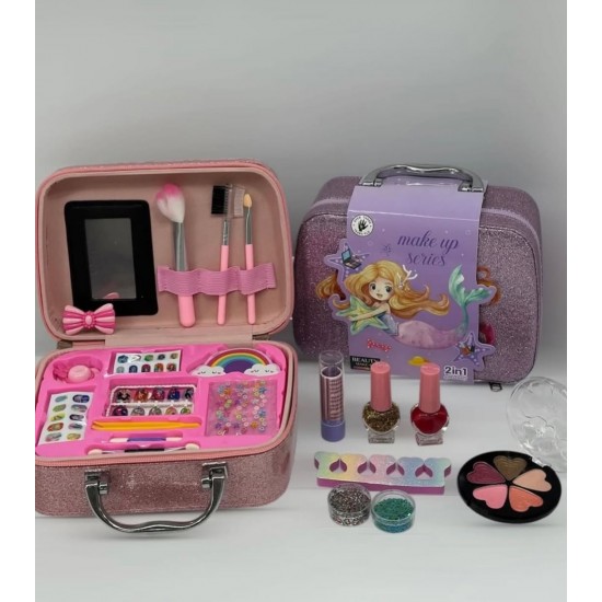 Valixhe me Makeup per Vajza | Mermaid Kids Makeup Box