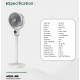 Ventilator me 3 Helika Green Lion | Quad Flex Fan Rechargeable