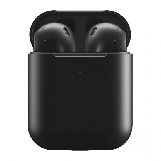 Kufje me Bluetooth 5.0 AirPods 2 Matte Black Apple me Karikim Wireless | BlackPods 2 