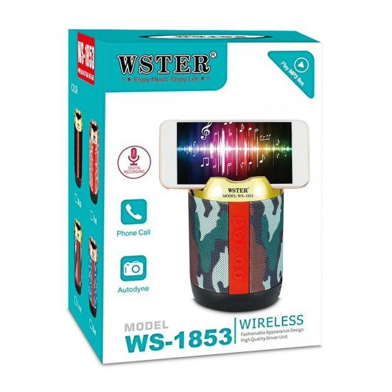 Boks me Bluetooth Wster WS-1853 | Wireless Portable Speaker