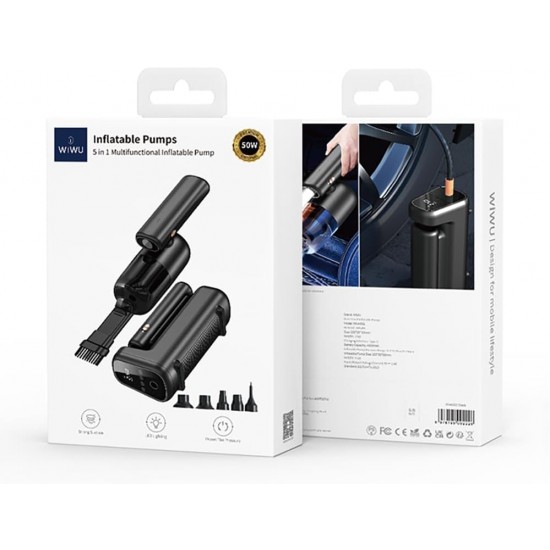 Pompe Fryrese Inteligjente per Makine | WiWU 5in1 Inflatable Pump    