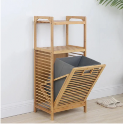 Raft Organizues Bamboo per Rrobat e Palara | Elegant dhe Praktik per Shtepine  
