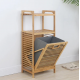 Raft Organizues Bamboo per Rrobat e Palara | Elegant dhe Praktik per Shtepine  