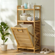 Raft Organizues Bamboo per Rrobat e Palara | Elegant dhe Praktik per Shtepine  