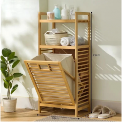 Raft Organizues Bamboo per Rrobat e Palara | Elegant dhe Praktik per Shtepine  