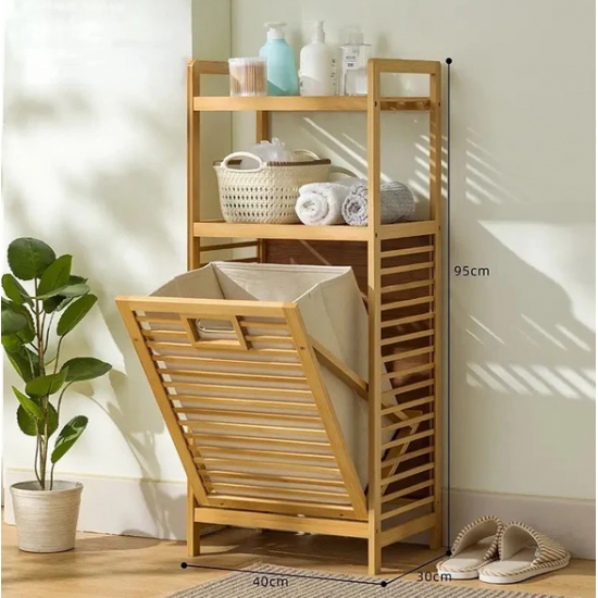 Raft Organizues Bamboo per Rrobat e Palara | Elegant dhe Praktik per Shtepine  