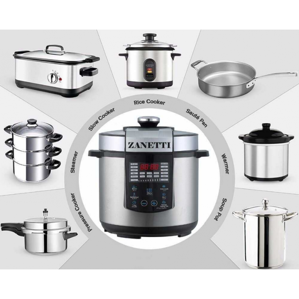 Tenxhere Presioni 6L | Multicooker Zanetti Pro
