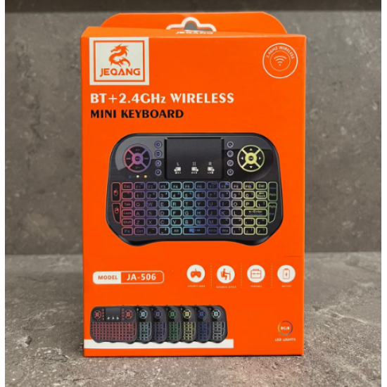 Mini Keyboard RGB 2.4G Wireless Mouse and Touch Pad i8 