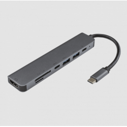 Adapter 7 in1 USB TYPE-C ne HDMI/ USB 3.0 /SD+TF 