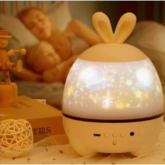 Projektor Yjesh per Femije | Cute Rabbit Star Night Light Projector