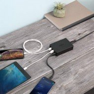 Karikues Aukey me 6 Porta USB per iPhone, Samsung, Huawei, Xiaomi etj