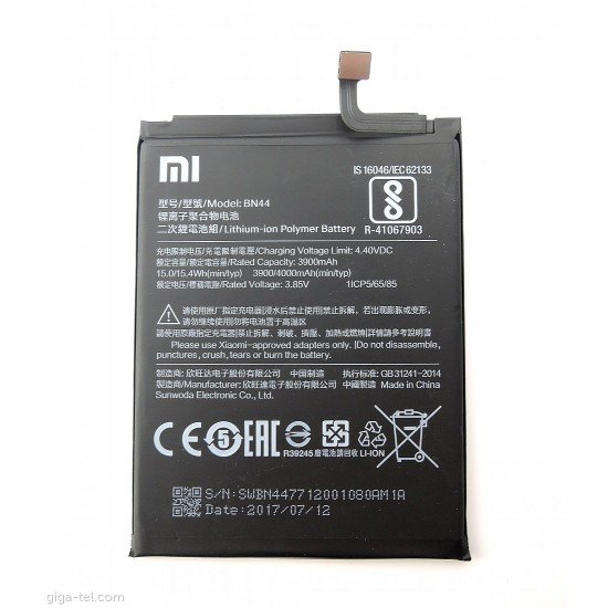 Bateri Xiaomi Redmi 5 Plus-BN44 