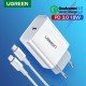 Karikues Ugreen Fast Charger per iPhone 11/ X/ Xs/ 8, Xiaomi Karikues Ugreen Fast Charger per iPhone 11/ X/ Xs/ 8, Xiaomi