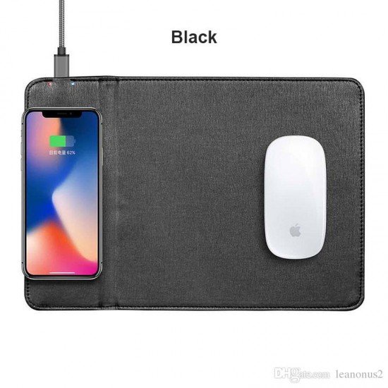 Karikues Wireless dhe Mouse Pad per iPhone 8, X, XS,11 Pro, Samsung S8, S9, Note 8/9 Fast Charger