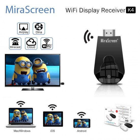 MiraScreen K4 Wireless WiFi Display