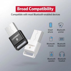 USB me Bluetooth 4.0 Ugreen Adaptor per Pajisje si : Boks, Mouse, Tastjere, Printer, Kufje, Celulare