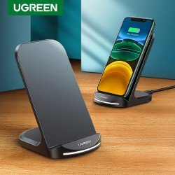 Karikues Wireless Ugreen dhe Mbajtese per iPhone 8, X, XS,11 Pro, Samsung S8, S9, Note 8/9 Fast Charger