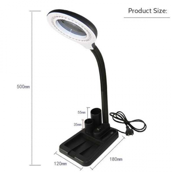 Organizuese Tavoline me Drite LED dhe Xham Zmadhues 