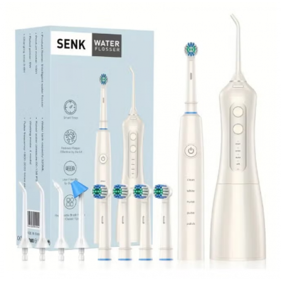 Furce Dhembesh Elektrike 2in1 | SENK Water Flosser & Electric Toothbrush Kit 