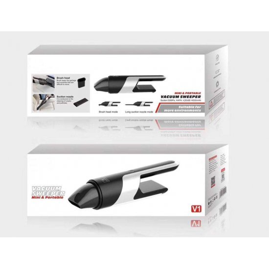 Fshese Dore me Vakum per Pastrimin e Makines ET-V1|Handheld Vacuum Sweeper ET-V1