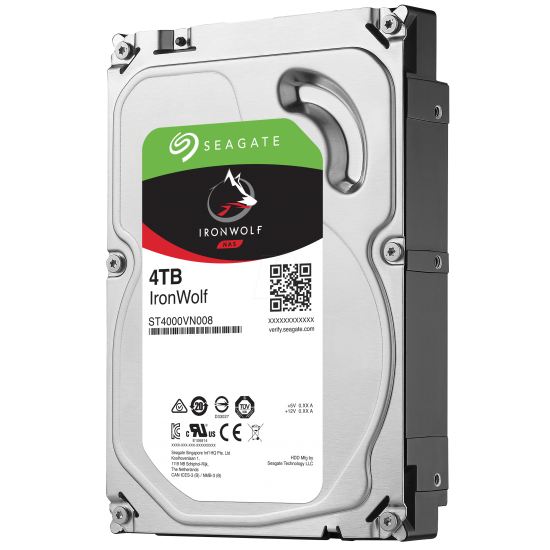 Hard Disk i brendshem Seagate HDD 4TB 64MB 3.5", IronWolf NAS  Sata III