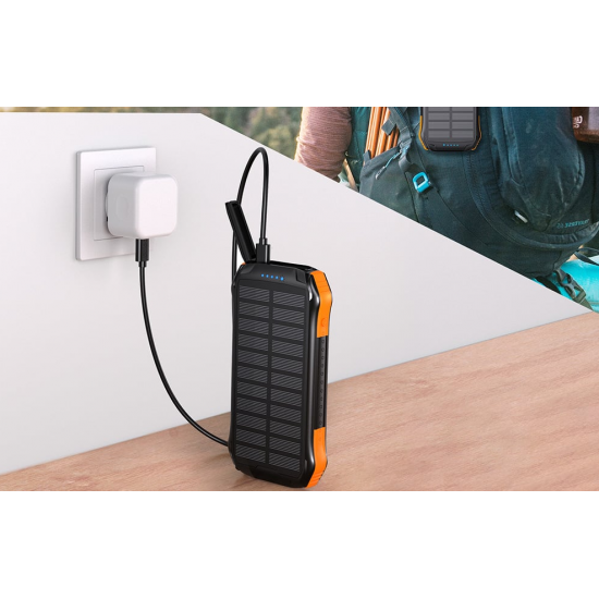 Bateri e Jashtme Power Bank me Panel Diellor Choetech