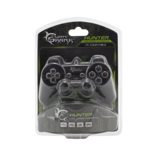 Leve Kontrolli per Lojra White Shark | Joystick Gamepad GP-2009U Hunter