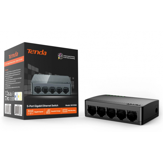 Switch Ethernet Tenda me 5 Porta Gigabit SG105