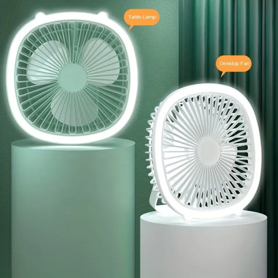 Ventilator Portativ me Drite LED