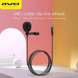 Mikrofon Awei per Prezantime, You Tube ,Vlog | MK1 Mini Clipper Microphone