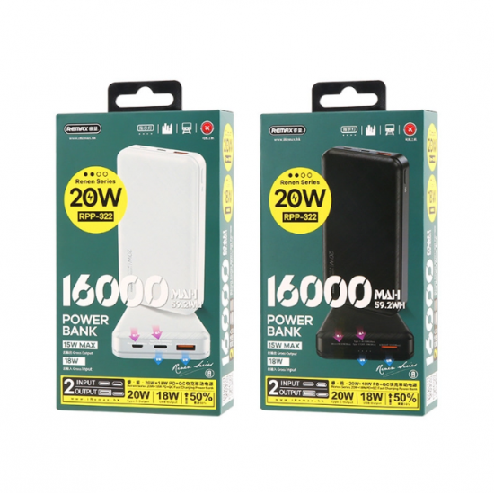 Bateri e Jashtme Remax Power Bank 16000mAh