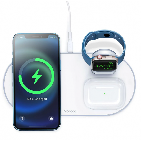 Karikues Wireless Mcdodo 3 in 1 | Magnetic Wireless Charger 15W