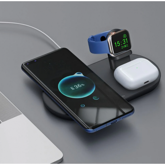 Karikues Wireless Mcdodo 3 in 1 | Magnetic Wireless Charger 15W