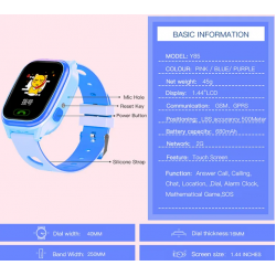 Smartwatch per Femije me Karte SIM, GPS, Kamera, SOS  | Ore Inteligjente Y85