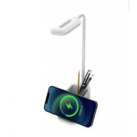 Llampe Multifunksionale me Drite LED | Awei Wireless Charging Penholder Lamp W20