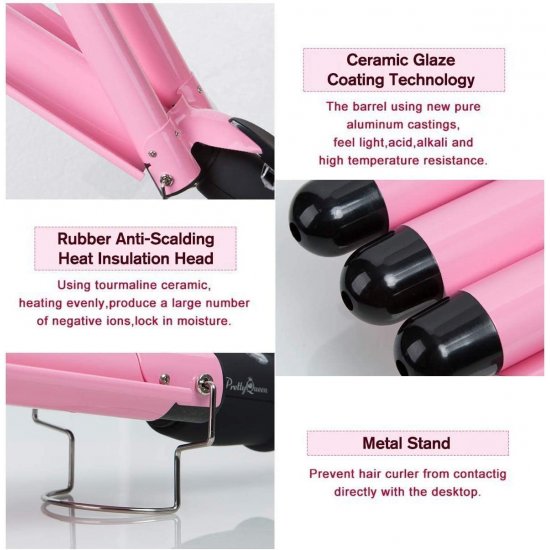 Mashe per Floket Newlemo | Newlemo 3 Barrel Curling Iron 25mm