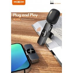 Mikrofon MOXOM per Audio dhe Video | Wireless Microphone MX-AX39