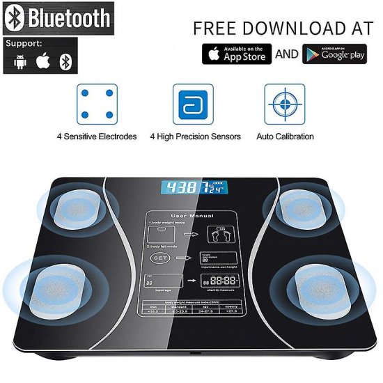 Peshore Elektronike | Bluetooth Body Fat Scale