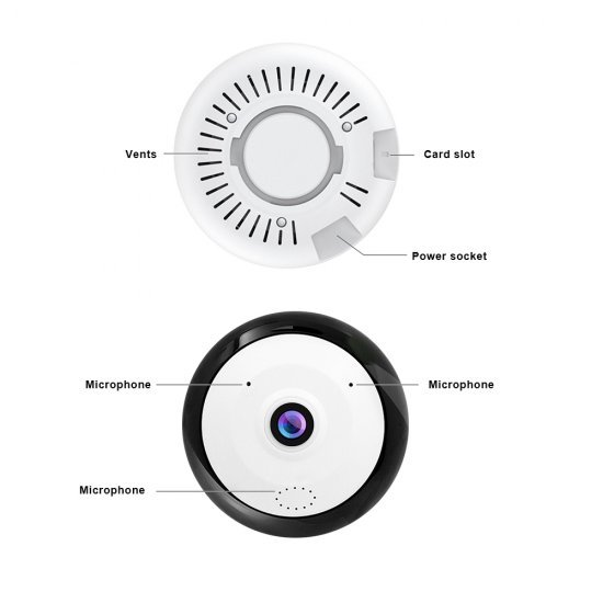 Kamera Sigurie me WiFi Panoramike |Mini Smart Net 