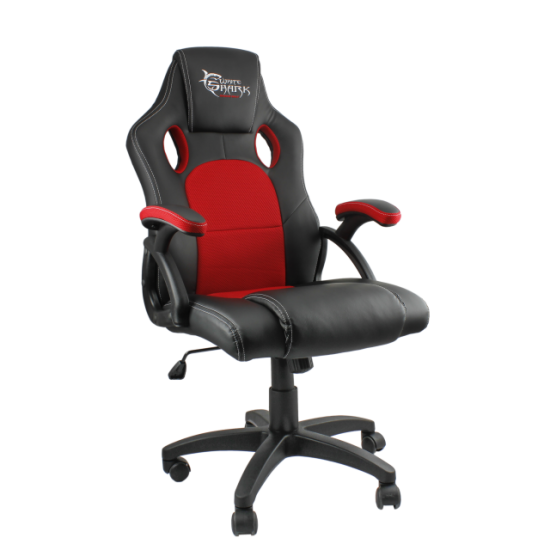 Karrige per Lojra Gaming Chair White Shark Kings Throne