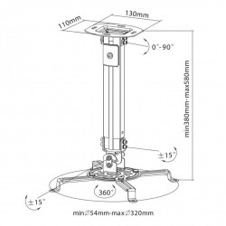 Mbajtese per Projektor | MOUNT SBOX PM-18S