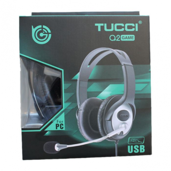 Kufje Gaming me Mikrofon per Kompjuter | Tucci Stereo Headset Q2