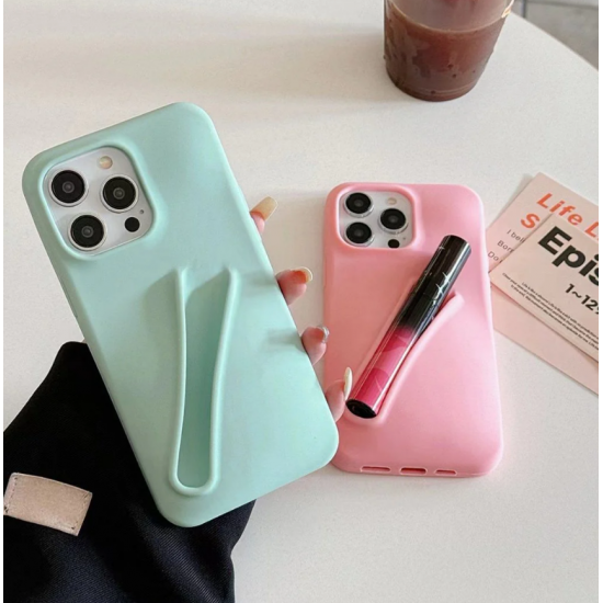 Cover Mbrojtes per iPhone | Phone Case With Lipstick Holder