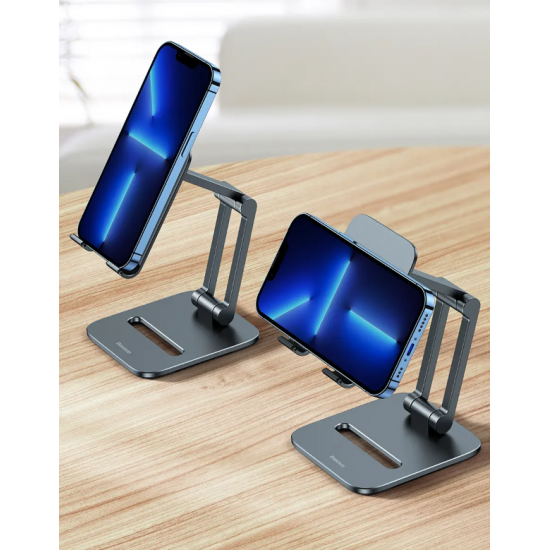 Mbajtese Baseus per Telefon dhe Tablet | Biaxial Foldable Metal Stand