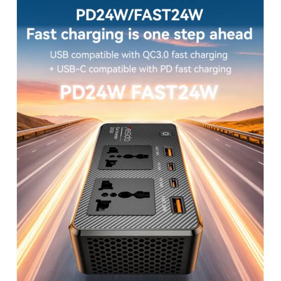 Konvertues Energjie per Makine Yesido | VC07 Car Inverter 200W